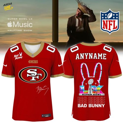 San Francisco 49ers x Bad Bunny Super Bowl Football Jersey Limited Edition