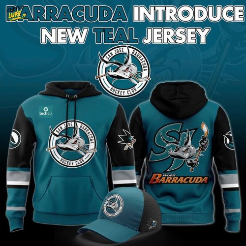 San Jose Barracuda Special New 2025-2026 Teal Hoodie