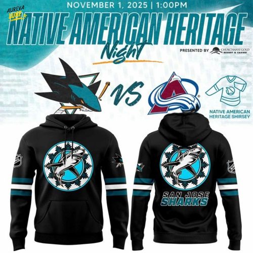 San Jose Sharks 2025 Native American Heritage Night Hoodie