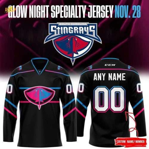 South Carolina Stingrays "Glow Night" 2025 Custom Hockey Jersey