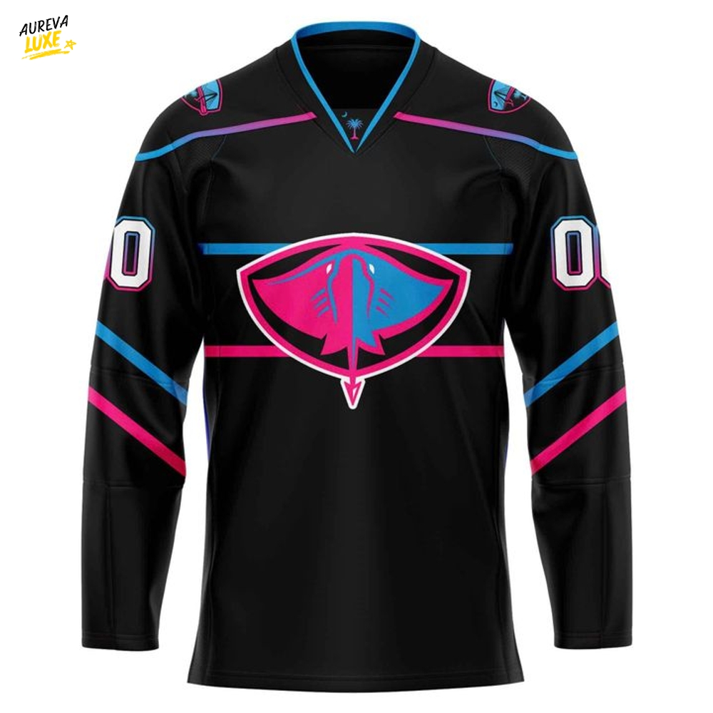 South Carolina Stingrays "Glow Night" 2025 Custom Hockey Jersey South Carolina Stingrays "Glow Night" 2025 Custom Hockey Jersey