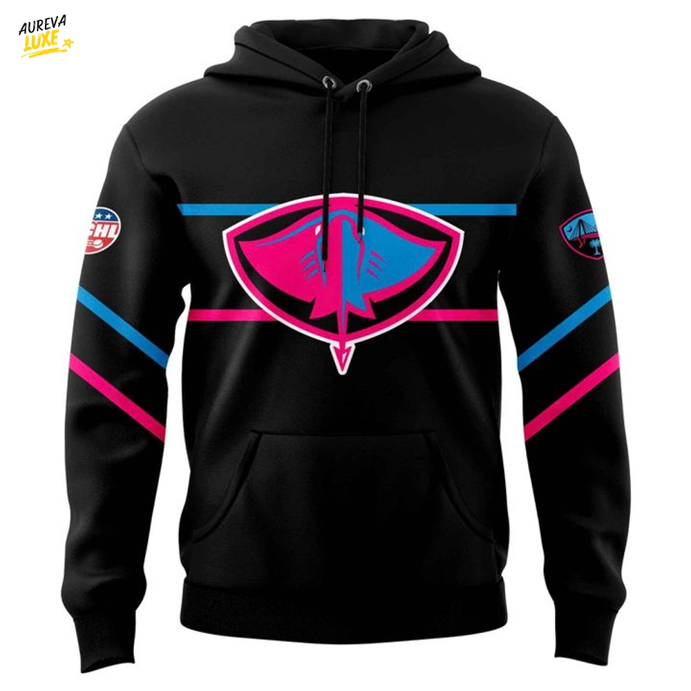 South Carolina Stingrays "Glow Night" 2025 Special Hoodie South Carolina Stingrays "Glow Night" 2025 Special Hoodie