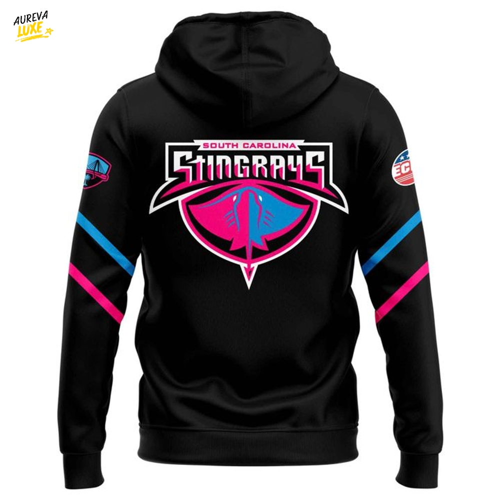 South Carolina Stingrays "Glow Night" 2025 Special Hoodie South Carolina Stingrays "Glow Night" 2025 Special Hoodie
