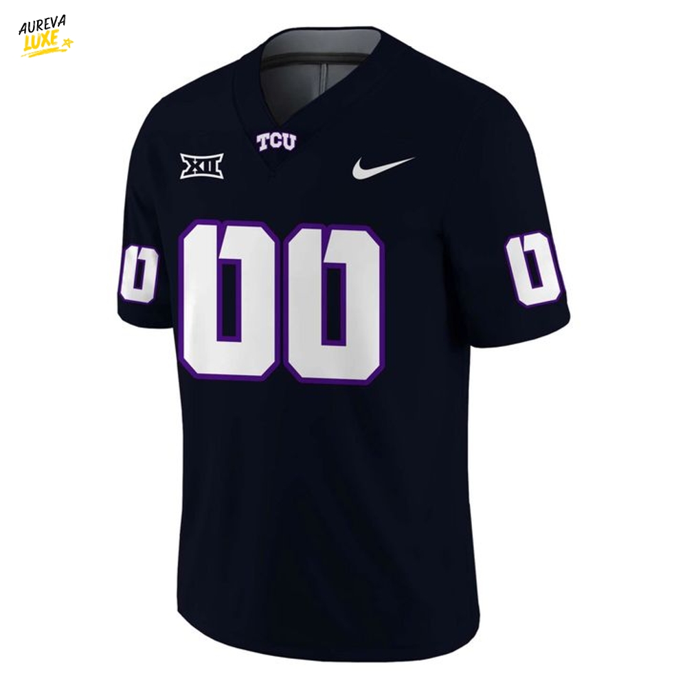 TCU Horned Frogs 'Dark Mode' Custom Football Jersey TCU Horned Frogs 'Dark Mode' Custom Football Jersey