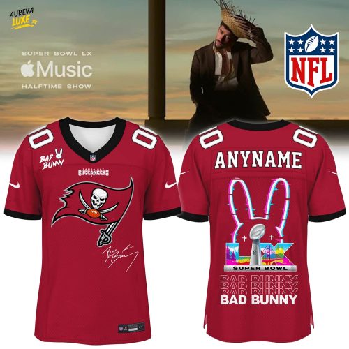 Tampa Bay Buccaneers x Bad Bunny Super Bowl Football Jersey Limited Edition