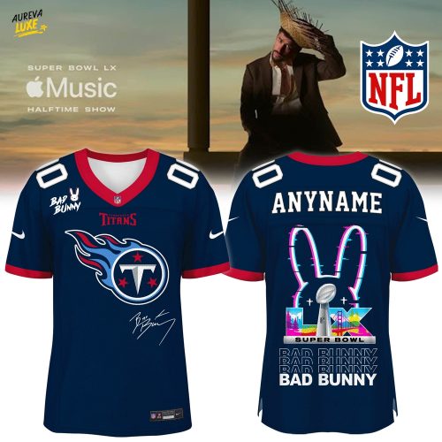 Tennessee Titans x Bad Bunny Super Bowl Football Jersey Limited Edition