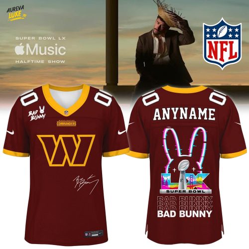 Washington Commanders x Bad Bunny Super Bowl Football Jersey Limited Edition