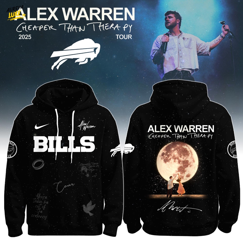 B Bills x Alex Warren “Cheaper Than Therapy Global Tour” Hoodie Limited Edition + Selling Out Fast B Bills x Alex Warren “Cheaper Than Therapy Global Tour” Hoodie Limited Edition + Selling Out Fast