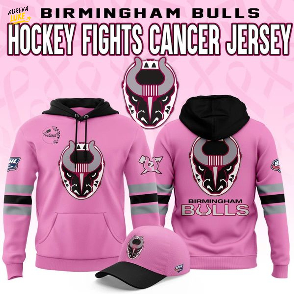 Birmingham Bulls '' Pink in the Rink ''Limited Edition Hoodie Birmingham Bulls '' Pink in the Rink ''Limited Edition Hoodie