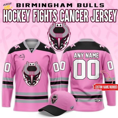 Birmingham Bulls '' Pink the Rink ''Limited Edition Jersey
