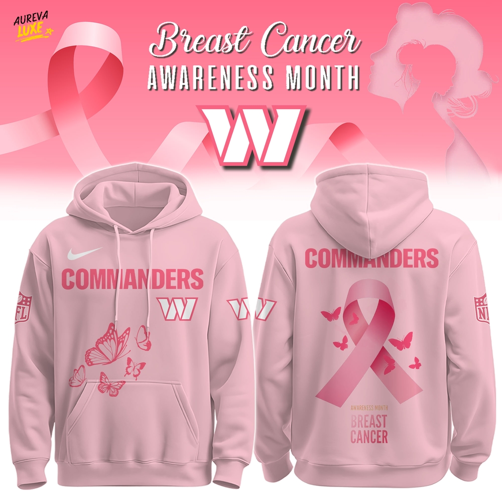 Commanders Breast Cancer Awareness Edition Hoodie Commanders Breast Cancer Awareness Edition Hoodie
