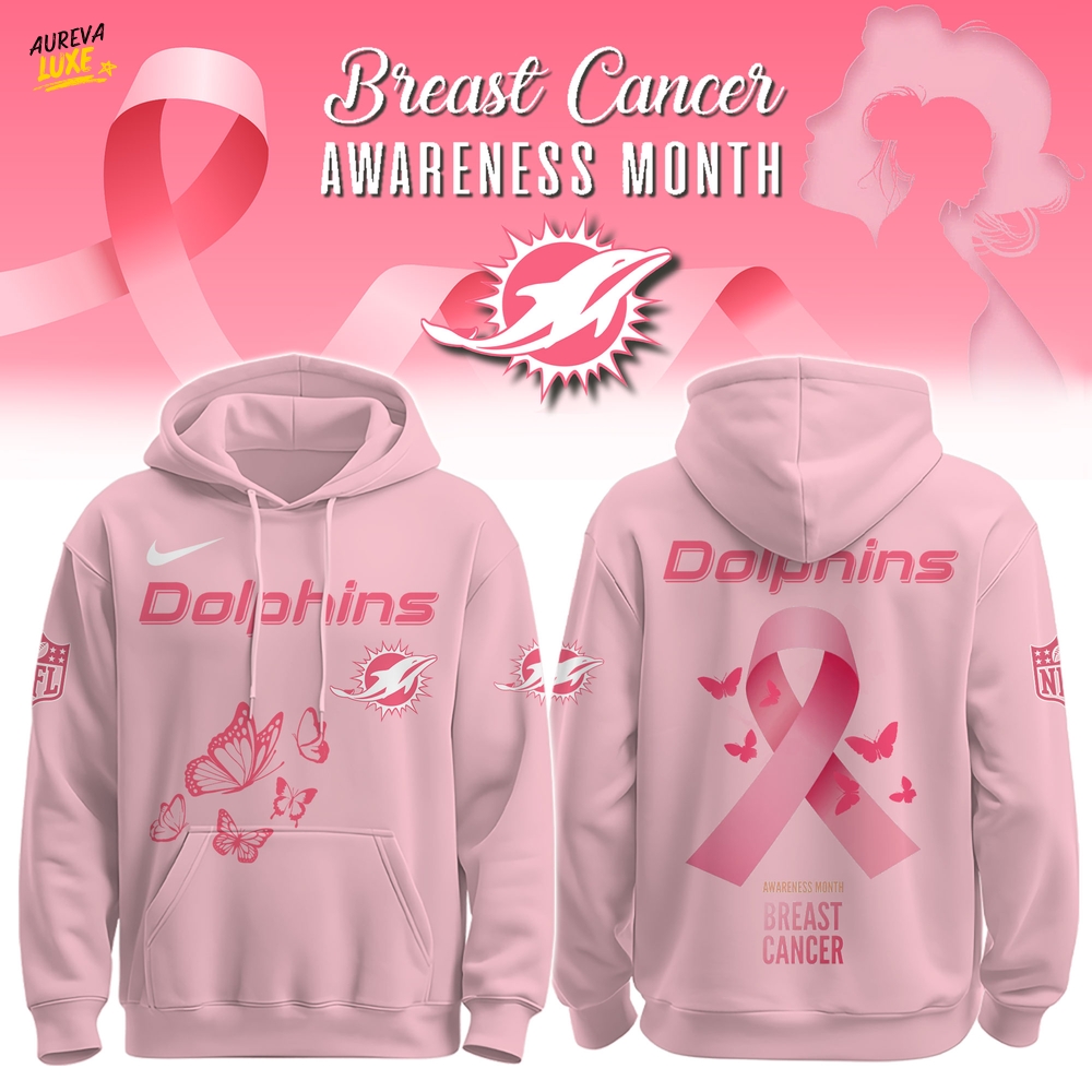 Dolphins Breast Cancer Awareness Edition Hoodie Dolphins Breast Cancer Awareness Edition Hoodie