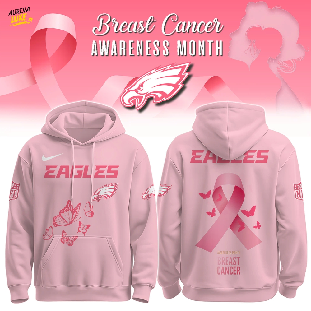 Eagles Breast Cancer Awareness Edition Hoodie Eagles Breast Cancer Awareness Edition Hoodie