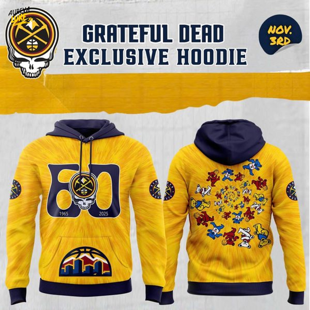 Exclusive Denver Nuggets x 2025 Grateful Dead Night Hoodie Exclusive Denver Nuggets x 2025 Grateful Dead Night Hoodie