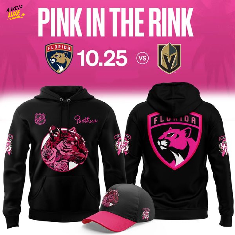 Florida Panthers 2025 Pink in the Rink Limited Edition Hoodie (V2) Florida Panthers 2025 Pink in the Rink Limited Edition Hoodie (V2)