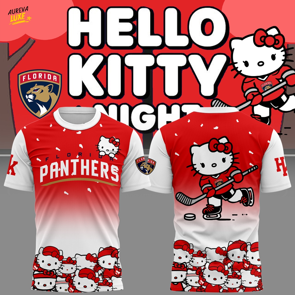Florida Panthers x Hello Kitty T-Shirt Florida Panthers x Hello Kitty T-Shirt