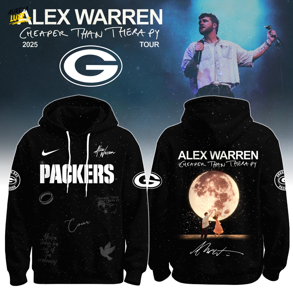 GB Packers x Alex Warren “Cheaper Than Therapy Global Tour” Hoodie Limited Edition + Selling Out Fast GB Packers x Alex Warren “Cheaper Than Therapy Global Tour” Hoodie Limited Edition + Selling Out Fast