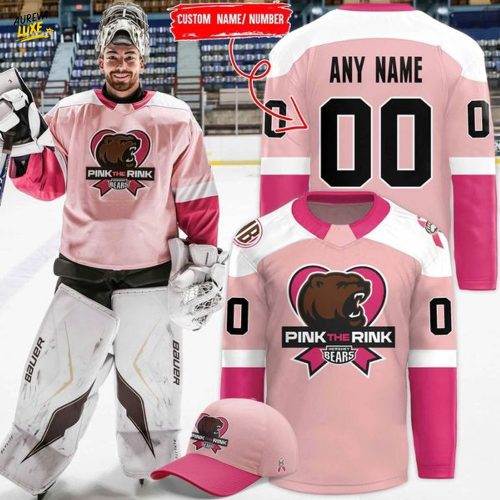 Hershey Bears '' Pink the Rink ''Limited Edition Jersey