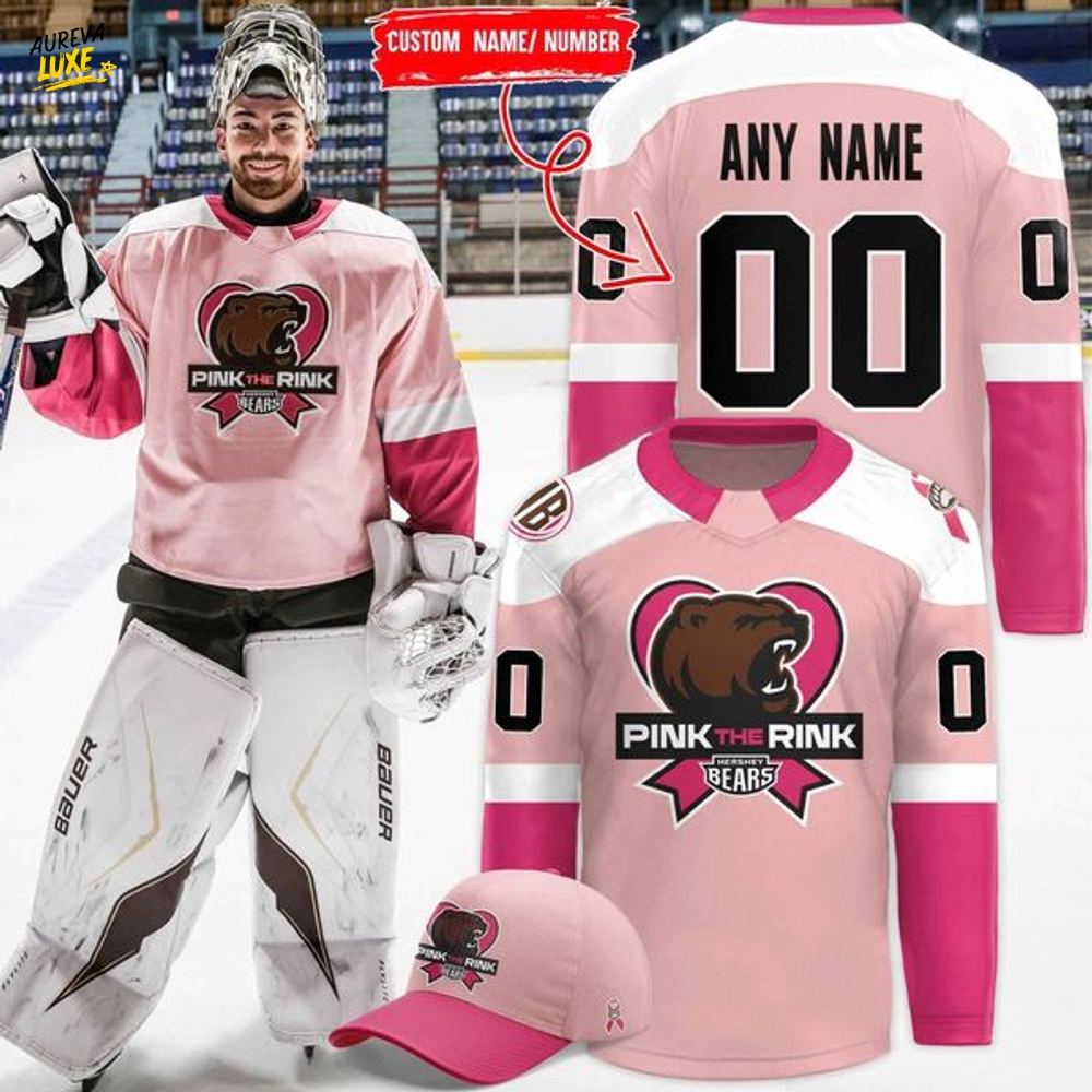 Hershey Bears '' Pink the Rink ''Limited Edition Jersey Hershey Bears '' Pink the Rink ''Limited Edition Jersey