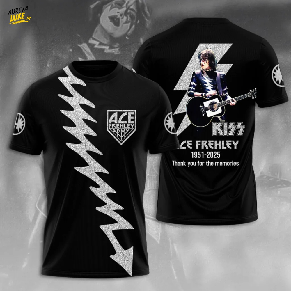 KISS x Ace Frehley 3D Tshirt KISS x Ace Frehley 3D Tshirt