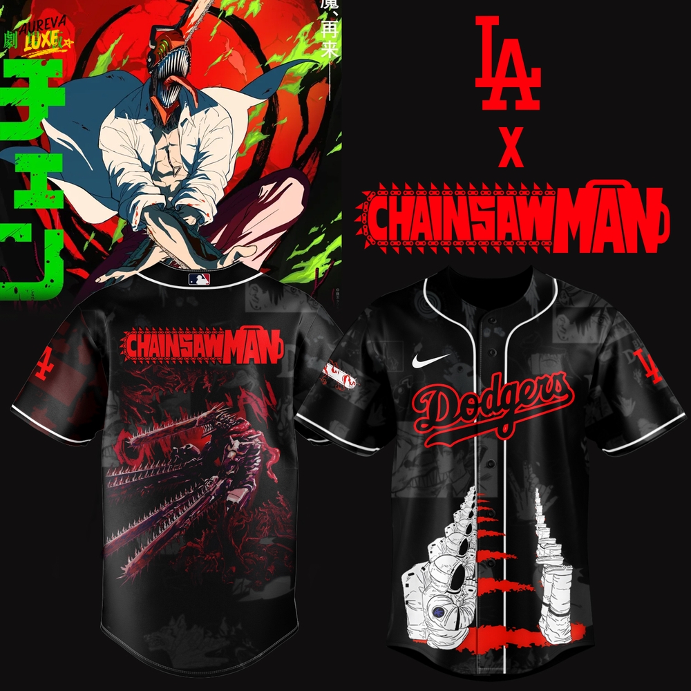 LA Dodgers Chainsaw Man The Movie: Reze Arc Limited Jersey LA Dodgers Chainsaw Man The Movie: Reze Arc Limited Jersey
