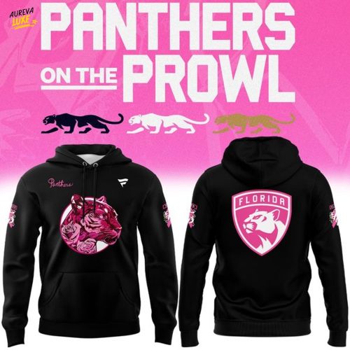 Limited Edition Florida Panthers 2025 Pink in the Rink Hoodie