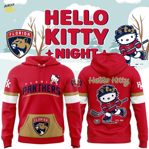 Limited Edition Florida Panthers x Hello Kitty Hoodie