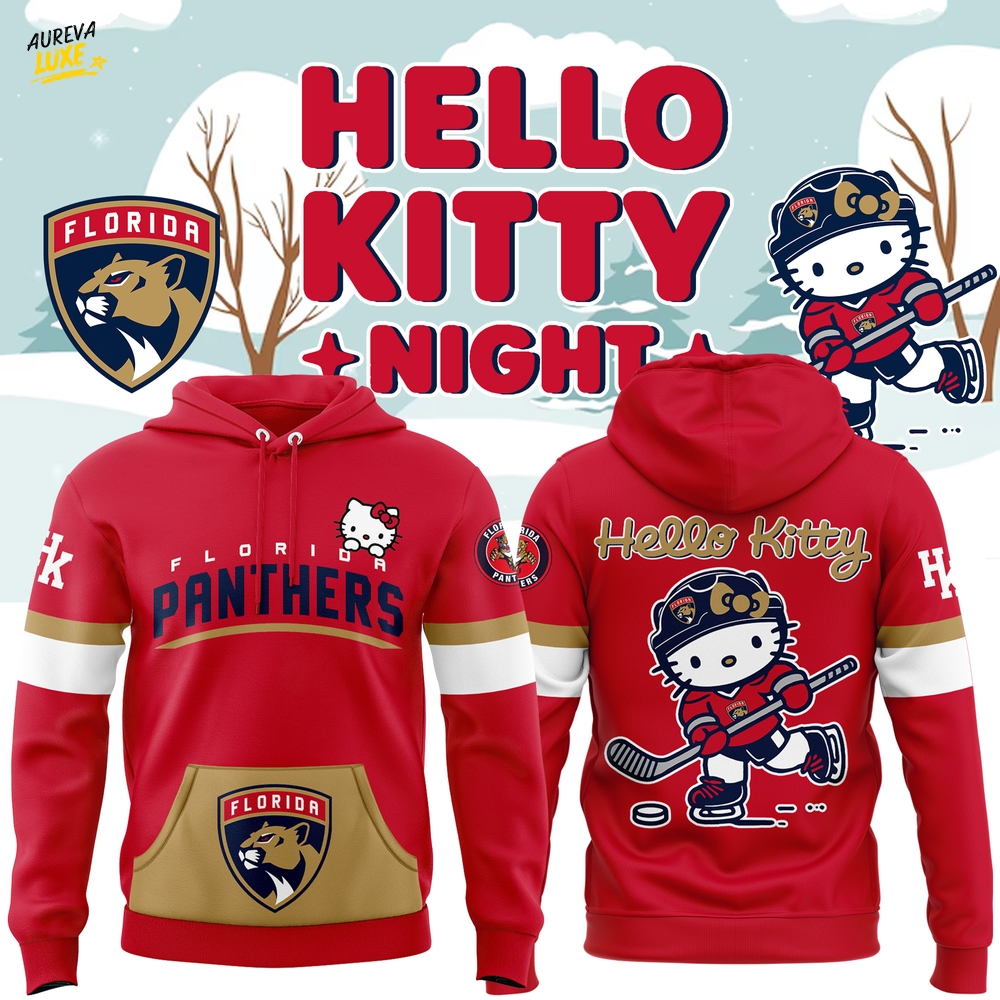 Limited Edition Florida Panthers x Hello Kitty Hoodie Limited Edition Florida Panthers x Hello Kitty Hoodie