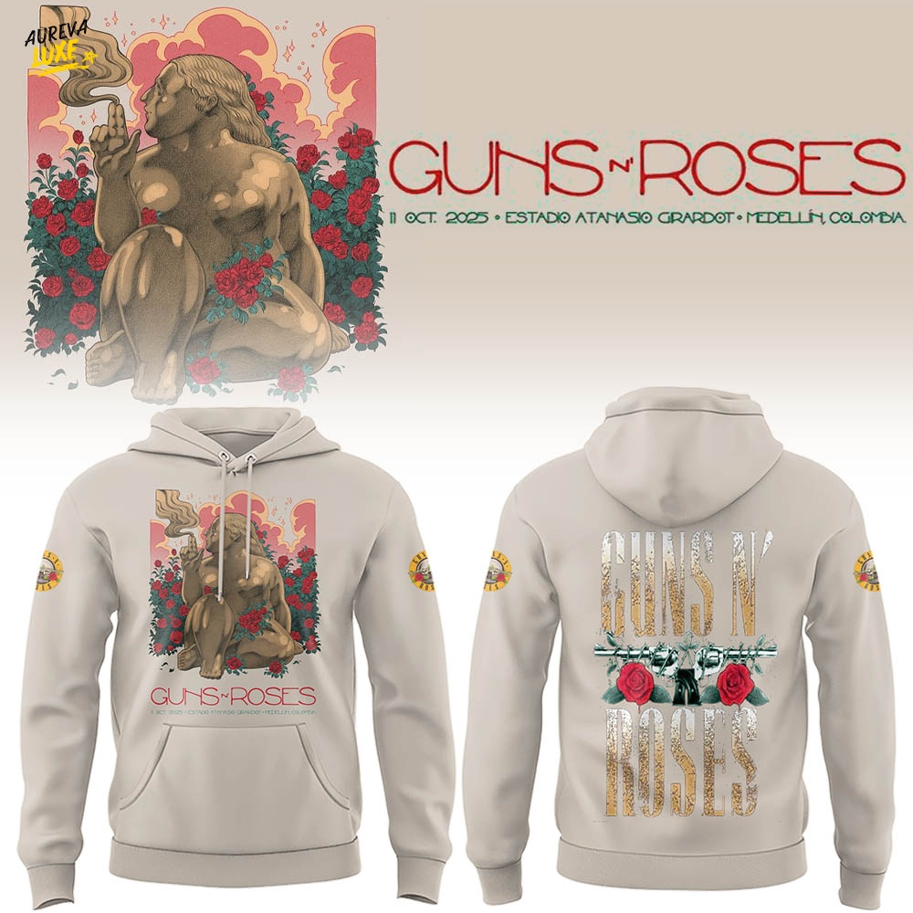 Limited Edition GnR Tour 2025 Medellin Hoodie Limited Edition GnR Tour 2025 Medellin Hoodie