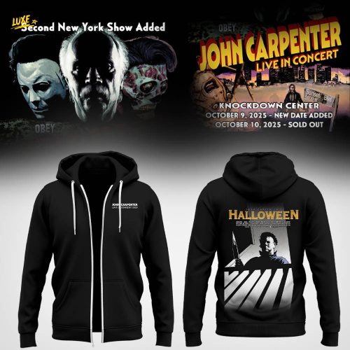 Limited Edition John Carpenter Tour 2025 Zip Hoodie