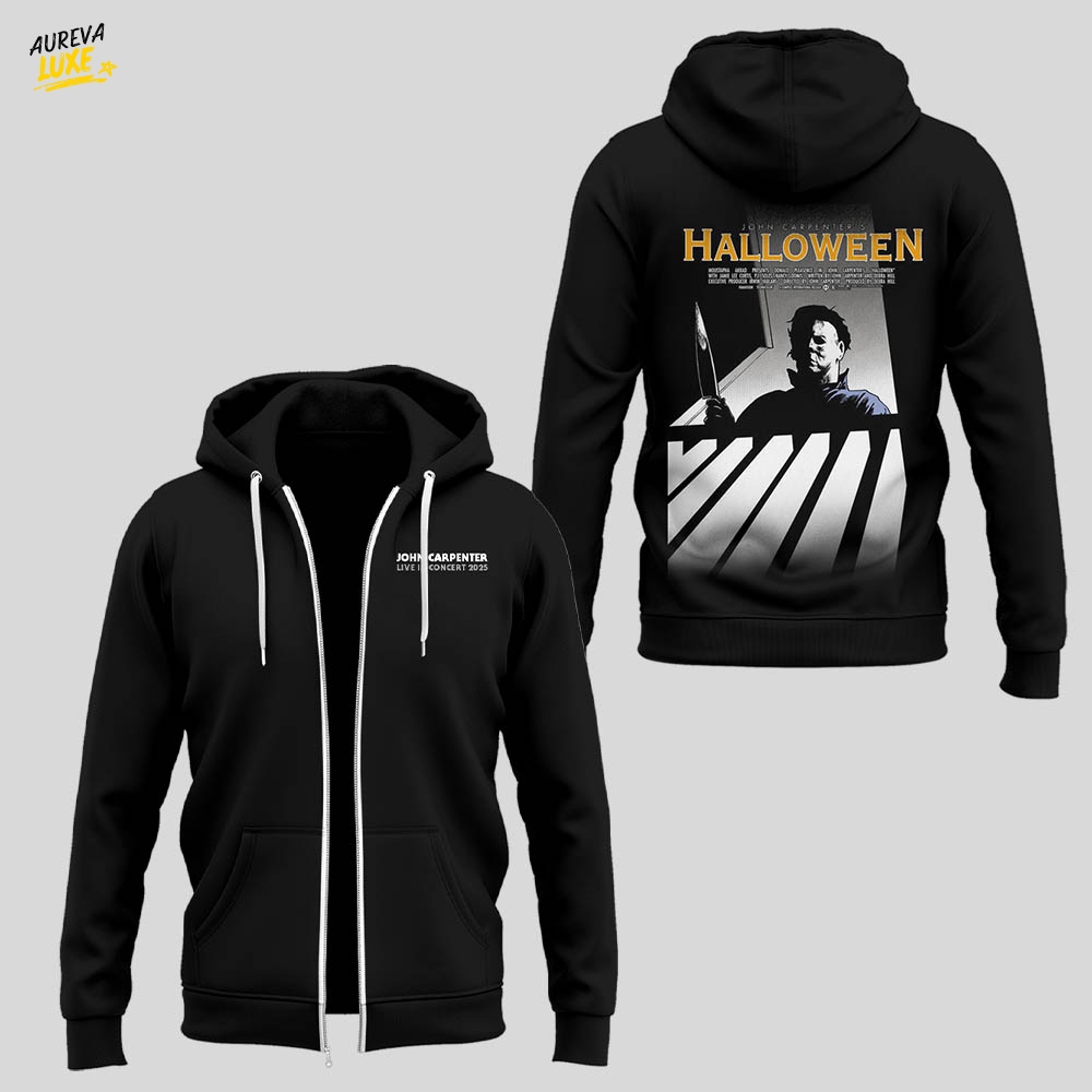 Limited Edition John Carpenter Tour 2025 Zip Hoodie Limited Edition John Carpenter Tour 2025 Zip Hoodie