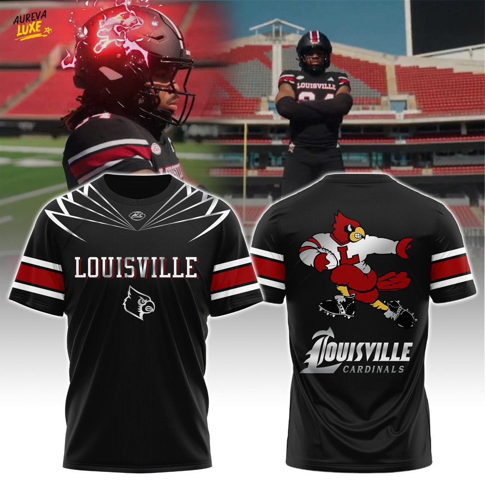 Louisville Cardinals Retro Mascot Tshirt Louisville Cardinals Retro Mascot Tshirt