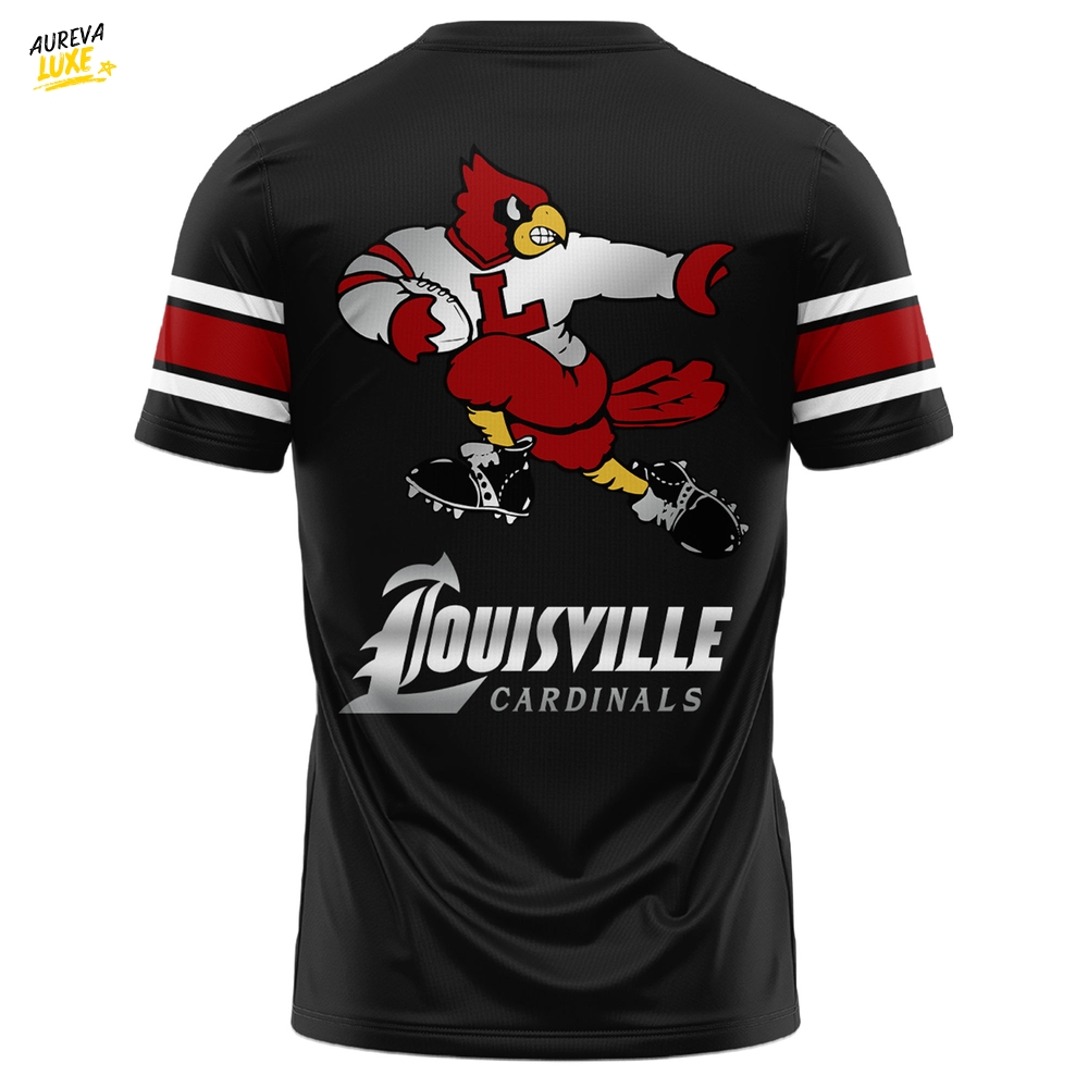 Louisville Cardinals Retro Mascot Tshirt Louisville Cardinals Retro Mascot Tshirt