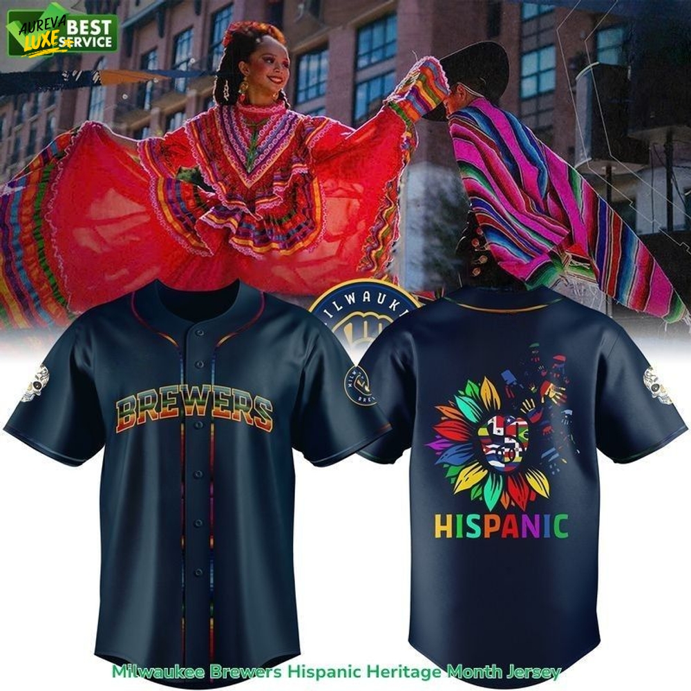 Milwaukee Brewers Hispanic Heritage Month Jersey-3D Baseball Jersey Milwaukee Brewers Hispanic Heritage Month Jersey-3D Baseball Jersey