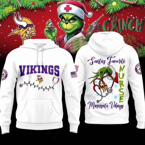 Minnesota Vikings x Christmas Grinch Specical 2026-3D Unisex Hoodie