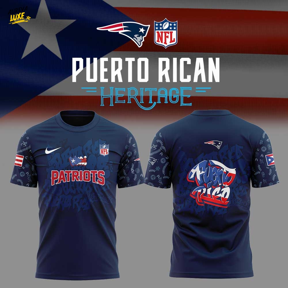 N.E Patriots Puerto Rican Heritage Combo Shirt N.E Patriots Puerto Rican Heritage Combo Shirt