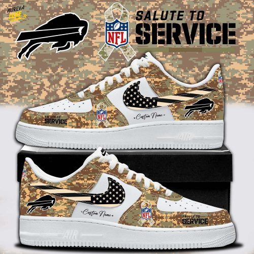 NFL Buffalo Bills x Salute To Service Limited Edition AF1 Shoes 2025 New