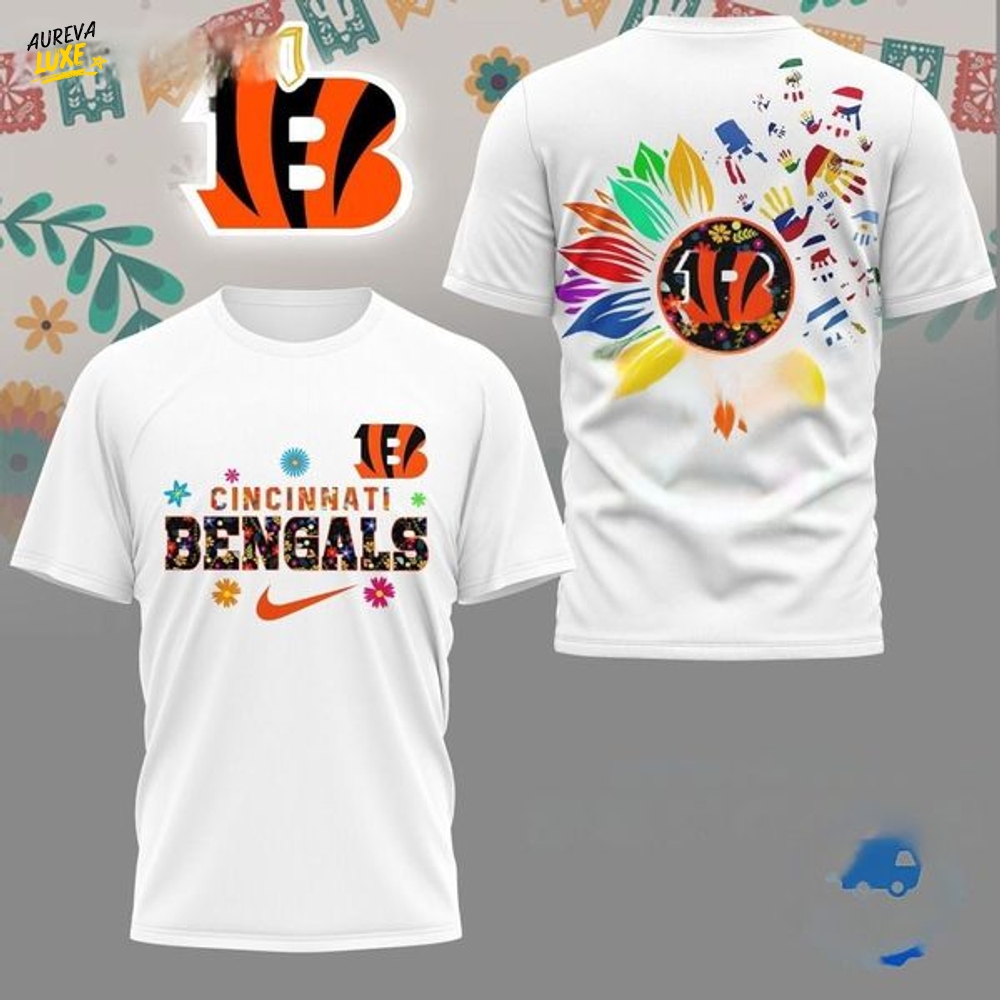 NFL Cincinnati Bengals Hispanic Heritage Month Unisex 3D Shirt NFL Cincinnati Bengals Hispanic Heritage Month Unisex 3D Shirt