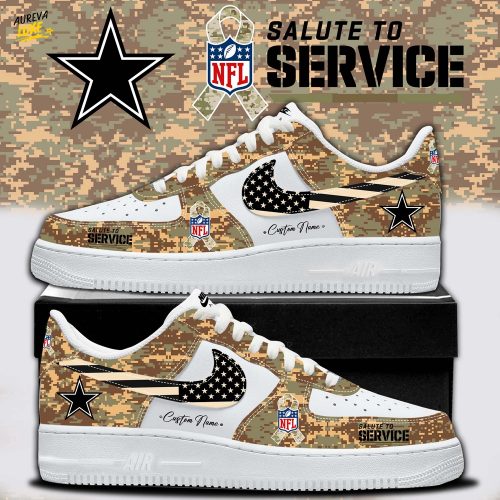 NFL Dallas Cowboys x Salute To Service Limited Edition AF1 Shoes 2025 New