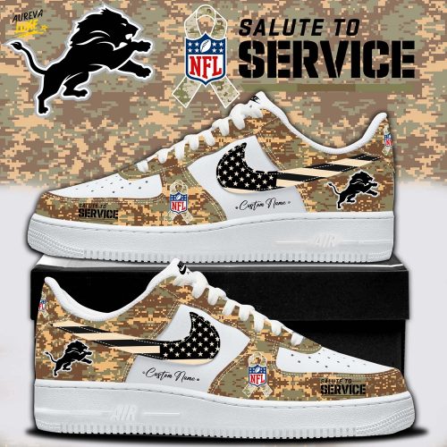 NFL Detroit Lions x To Service Limited Edition AF1 Shoes 2025 New