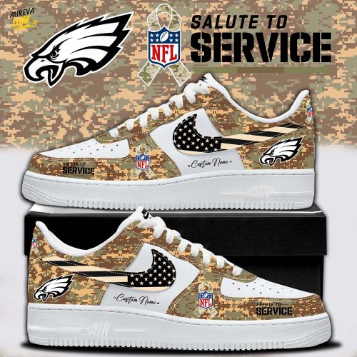 NFL Philadelphia Eagles x Salute To Service Limited Edition AF1 Shoes 2025 New