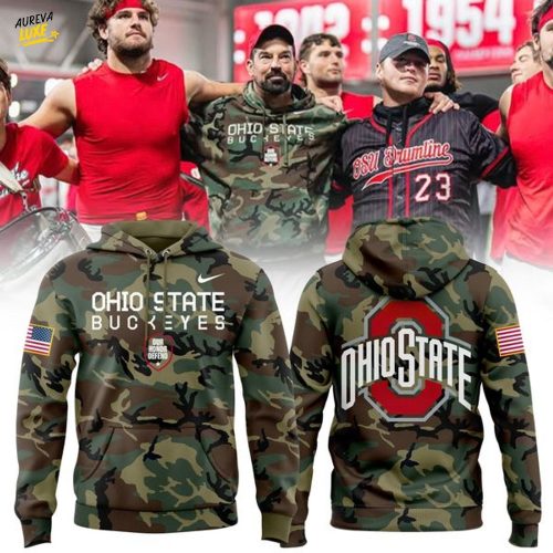 Ohio State Football Military Appreciation Camo Hoodie