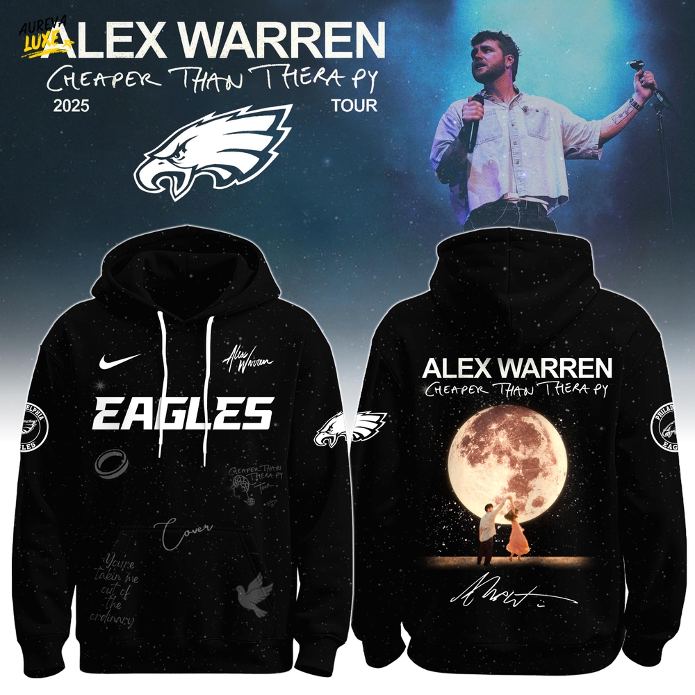 P Eagles x Alex Warren “Cheaper Than Therapy Global Tour” Hoodie Limited Edition + Selling Out Fast P Eagles x Alex Warren “Cheaper Than Therapy Global Tour” Hoodie Limited Edition + Selling Out Fast