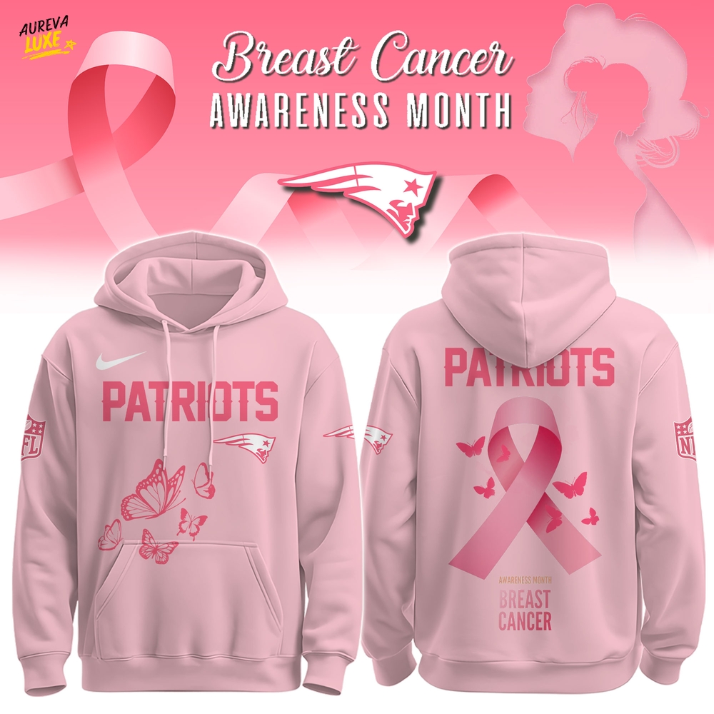 Patriots Breast Cancer Awareness Edition Hoodie Patriots Breast Cancer Awareness Edition Hoodie