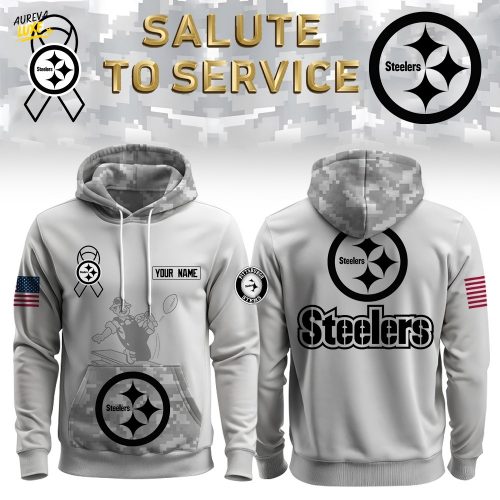 Pittsburgh Steelers Salute To Service-3D Unisex Hoodie