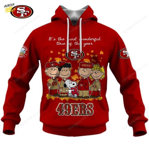 San Francisco 49ers Welcome the season with Snoopy Design Hoodie