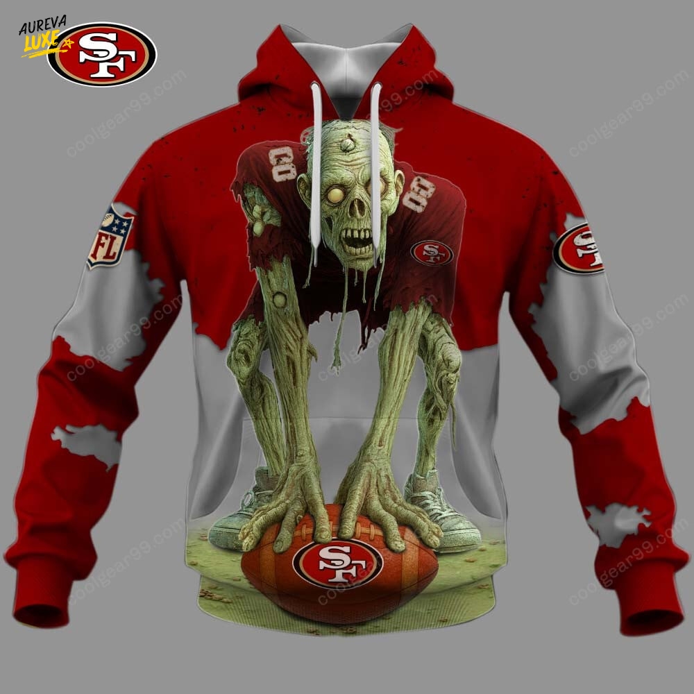 San Francisco 49ers Zombie HLW Design Hoodie San Francisco 49ers Zombie HLW Design Hoodie