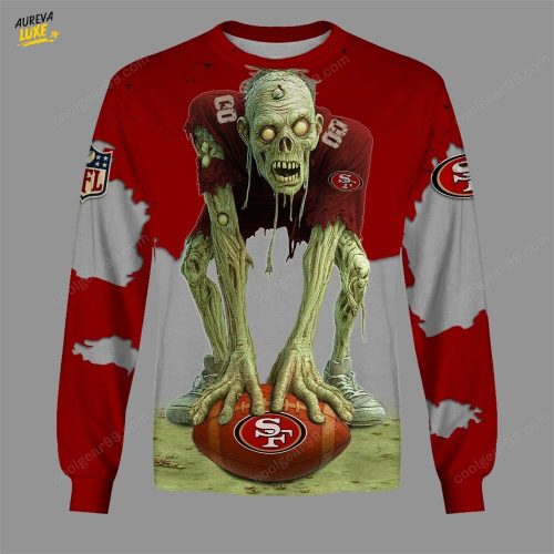 San Francisco 49ers Zombie HLW Design Sweatshirt
