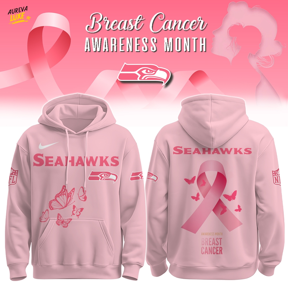 Seahawks Breast Cancer Awareness Edition Hoodie Seahawks Breast Cancer Awareness Edition Hoodie