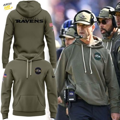 Special Edition Baltimore Ravens 2025 Salute to Service Hoodie